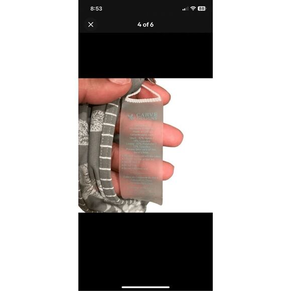 Carve Designs Womens Stinson Bikini Top XL Pullover Green Floral Water Active - Picture 4 of 4